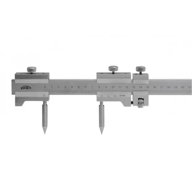 Outlet - Kružidlo ploché s mm dělením a jemným stavěním KINEX 2000/0,1mm, DIN 862