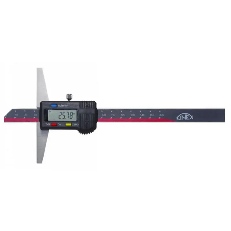 Akční nabídka - Hloubkoměr digitální bez nosu KINEX 500 mm, 0,01, DIN 862