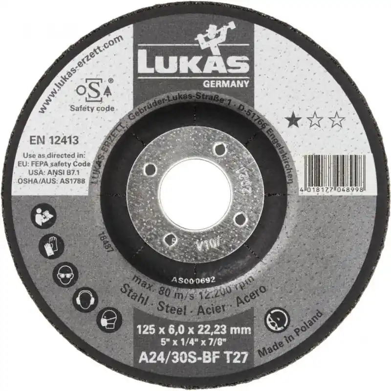 Brusný kotouč T27 na ocel 125x4 mm s klikou - Snadné objednání