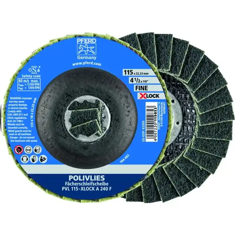 PFERD Leštící rouno kotouč X-LOCK 115mm PVL A | Lze objednat