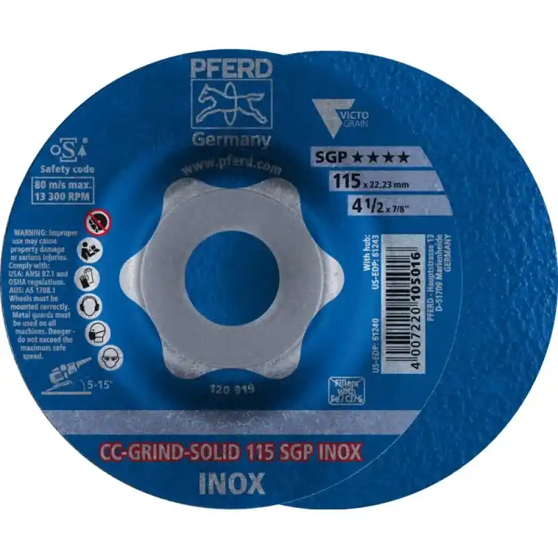 K dispozici - PFERD Brusný kotouč CC-Grind-Solid SGP INOX