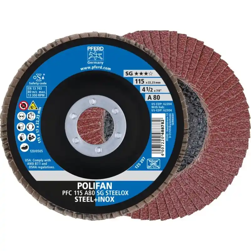 PFERD Lamelový brusný kotouč Korund 115x22mm zakřivená | Ušetřete nyní