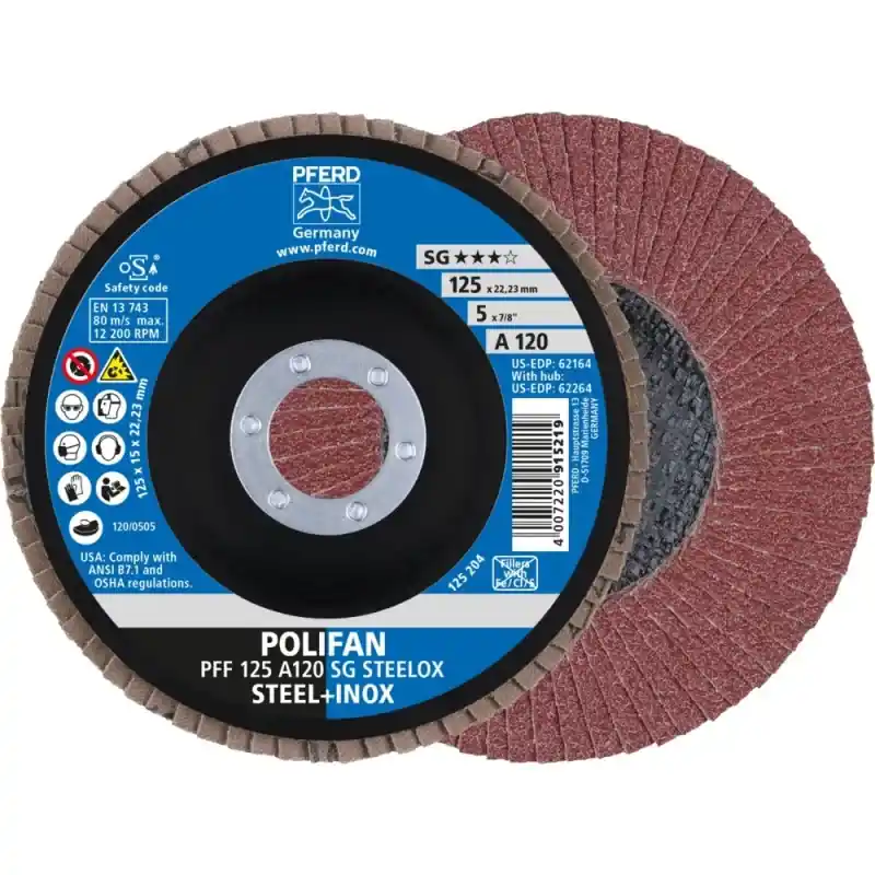 Nejlepší cena | PFERD Lamelový brusný kotouč Korund 125x22mm rovná