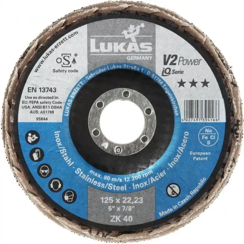 Snadný nákup | Lamelový brusný kotouč V2 Power universal Ø 178 mm zirkonový oxid hlinitý zrnitost 60
