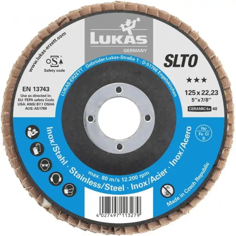 Top cena - Lamelový brusný kotouč SLTO univerzální Ø 125 mm Keramická zrnitost 40