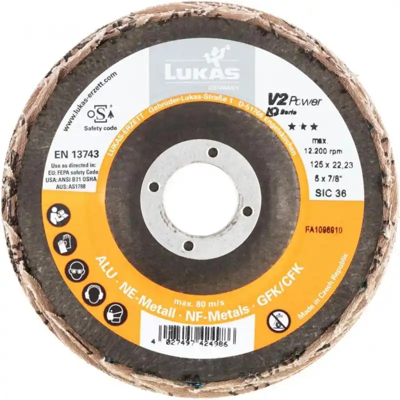 Snadný nákup | Lamelový brusný kotouč V2 Power universal Ø 125 mm zrnitost 36