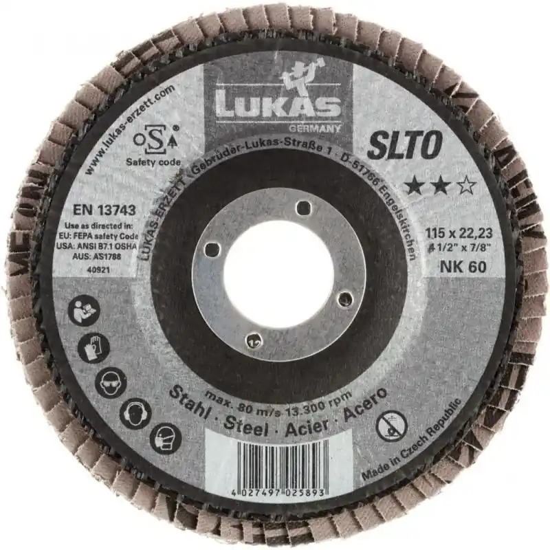Lamelový brusný kotouč SLTR univerzální Ø 115 mm korundová zrnitost 60 - Premium