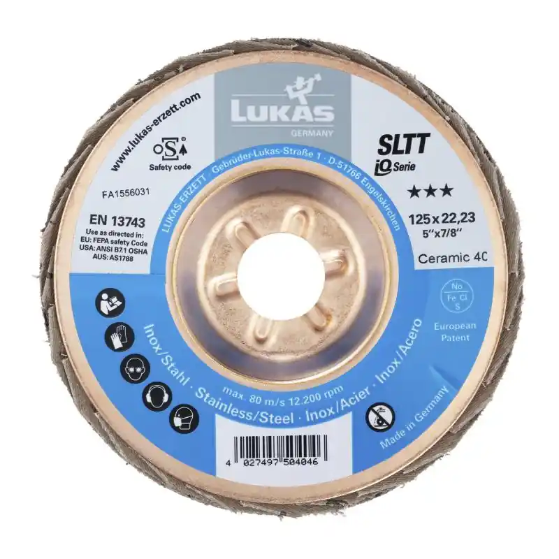 Pospěšte si - Lamelový brusný kotouč SLTT univerzální Ø 115 mm Keramická zrnitost 40 plochý