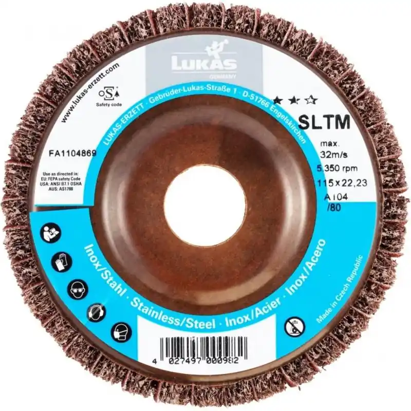 Lamelový brusný kotouč SLTM univerzální Ø 115 mm korundová zrnitost 280/240 | Bezpečný nákup