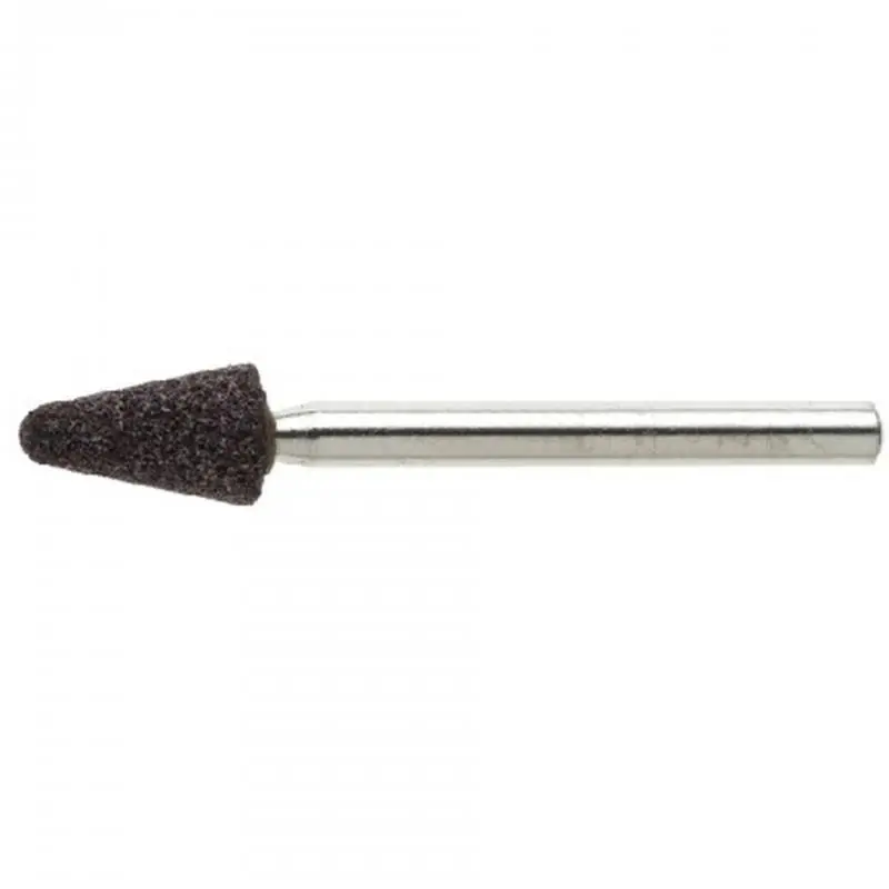 Profesionální kvalita - Brusné tělísko D36 kuželová pro nástrojové oceli 6x11 mm stopka 3 mm