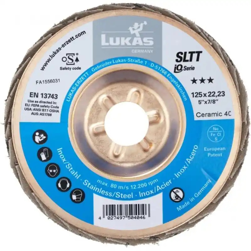 Lamelový brusný kotouč SLTT univerzální Ø 125 mm Keramická zrnitost 40 plochý | Outlet