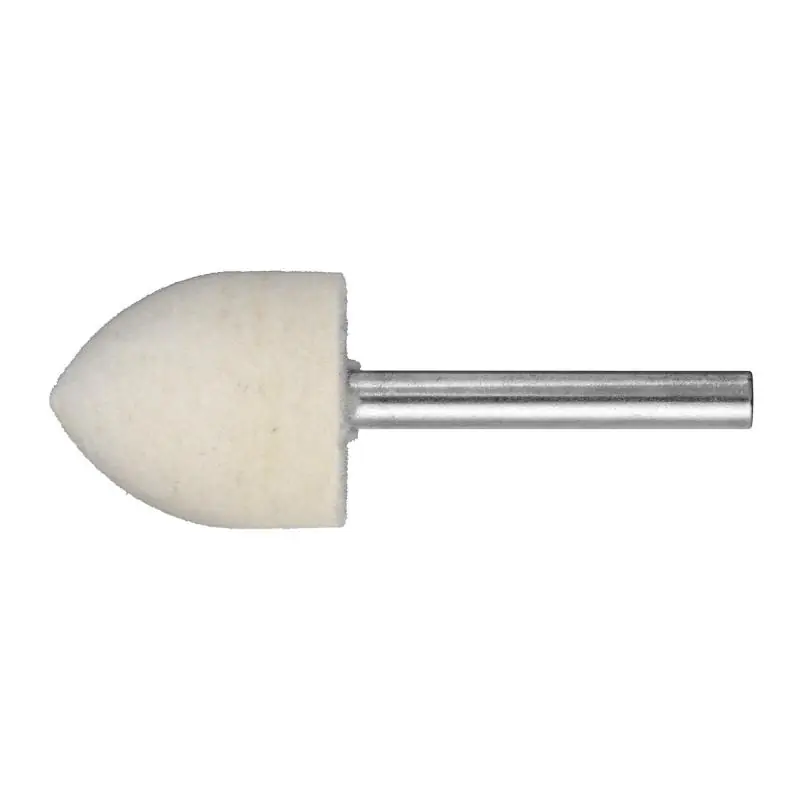 Leštící tělísko P3SP s úhlovým tvarem 25x30 mm stopka 6 mm plsť pro lešticí pasty - Přímo z výroby
