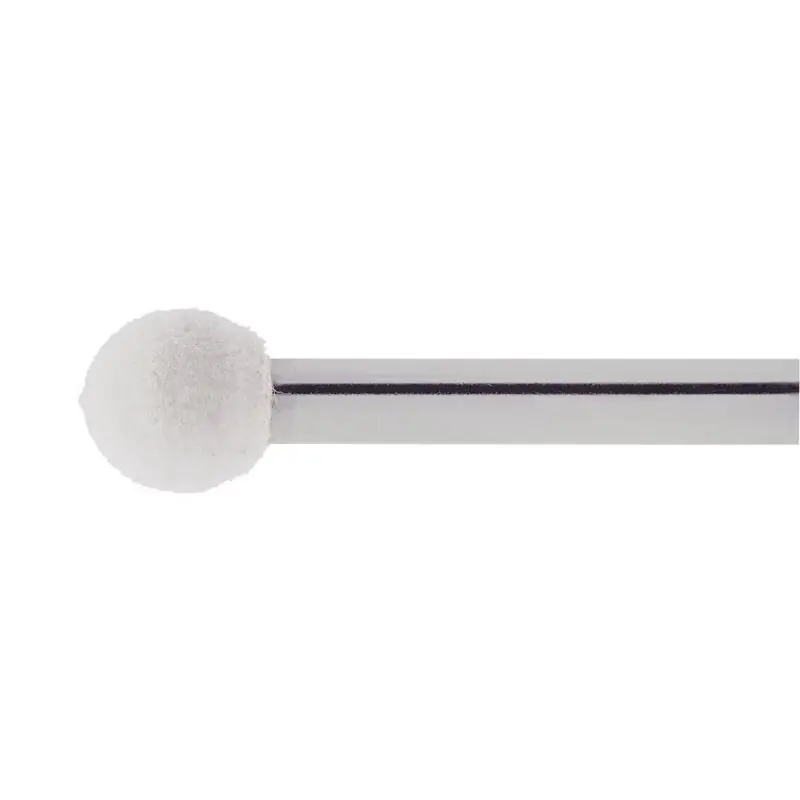 Leštící tělísko P3KU ve tvaru koule 20x19 mm hřídel 6 mm plst pro lešticí pastu - Rychle mizí