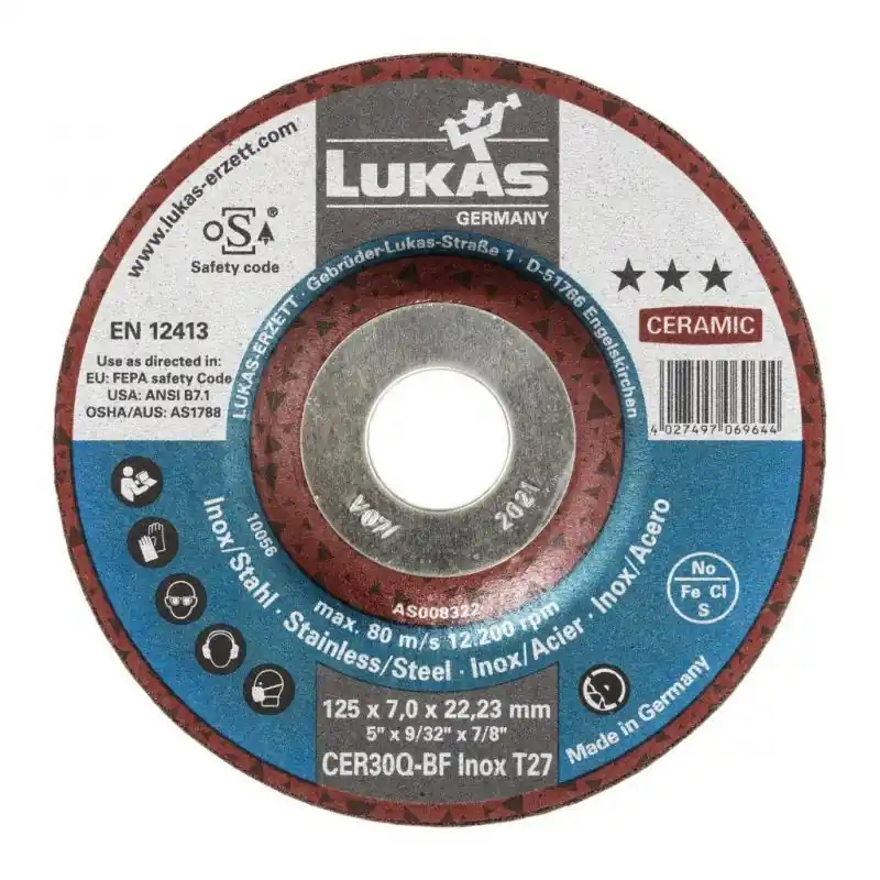 Brusný kotouč T27 na nerezovou ocel 180x7 mm s klikou | Pouze dnes