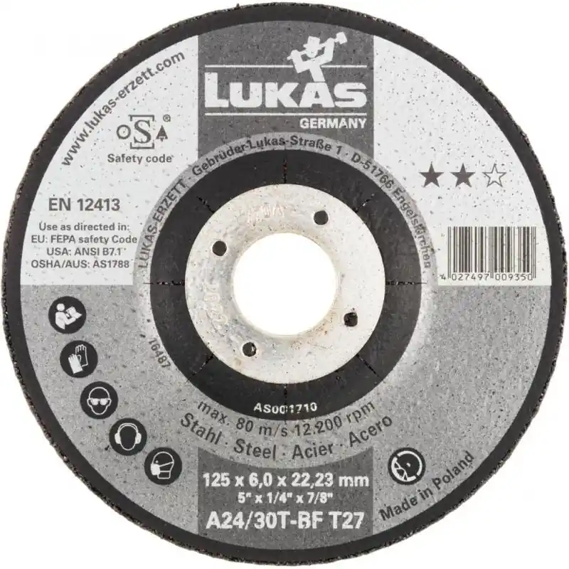 Brusný kotouč T27 na ocel 115x6 mm s klikou - Oblíbený u zákazníků