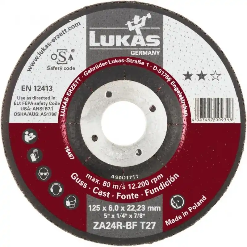 Brusný kotouč T27 na litinu 180x6 mm s klikou - Oblíbený u zákazníků