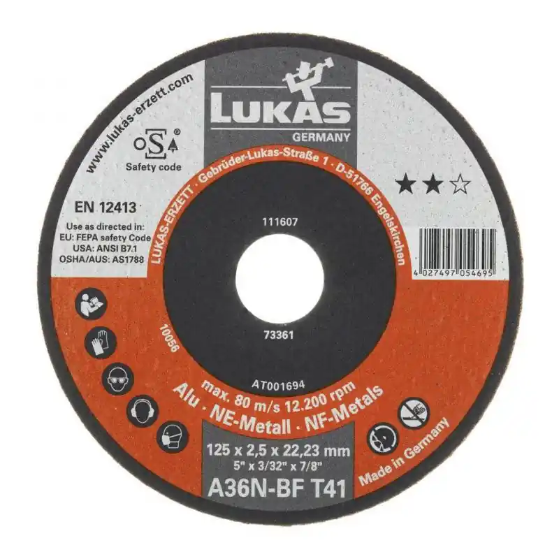 Výhodná cena | Řezný kotouč T41 na hliník 125x1 mm rovný