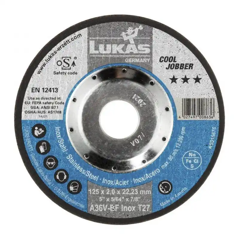 Brusný kotouč T27 na nerezovou ocel 115x2 mm s klikou | Kupte dnes