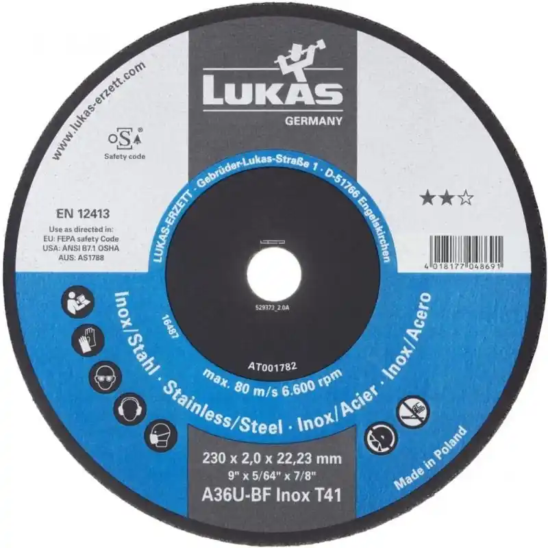 Řezný kotouč T41 na nerezovou ocel 180x2 mm rovný - Pospěšte si