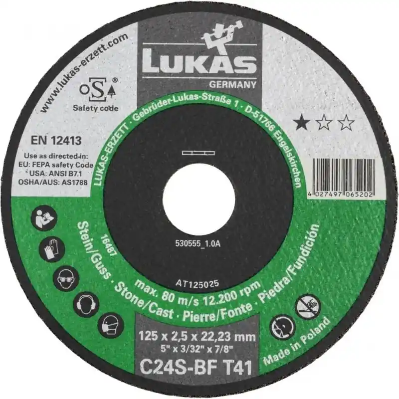 Prodejní hit - Řezný kotouč T41 na kámen 115x2,5 mm rovný