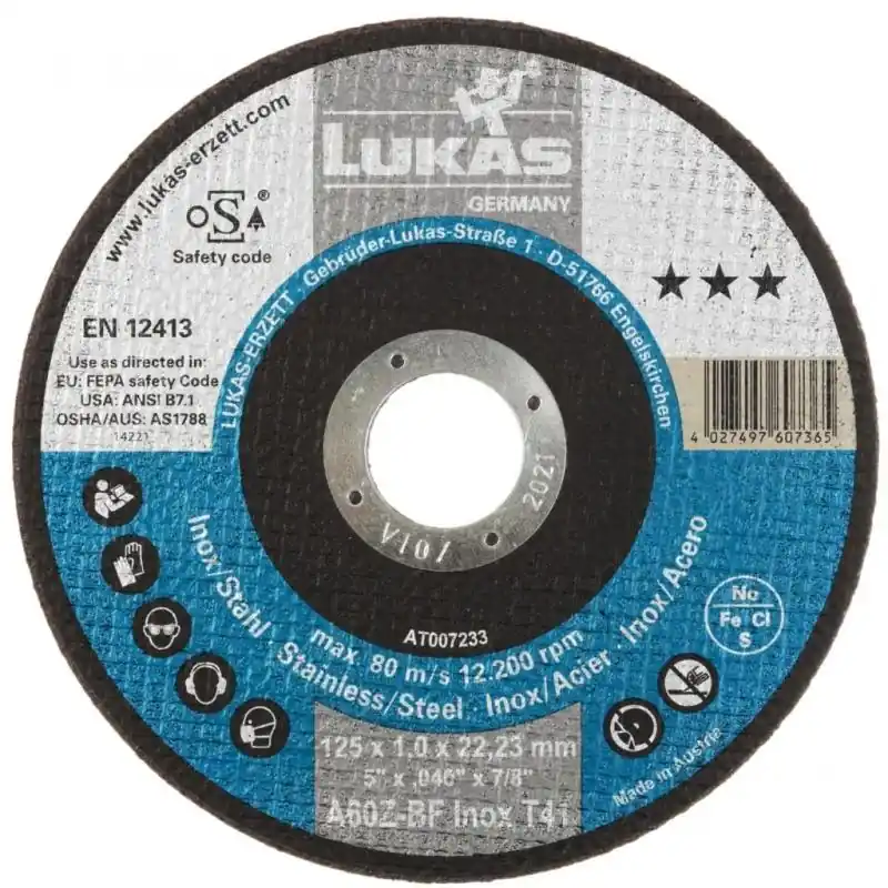 Bezpečný nákup - Řezný kotouč T41 na nerezovou ocel 125x1 mm rovný