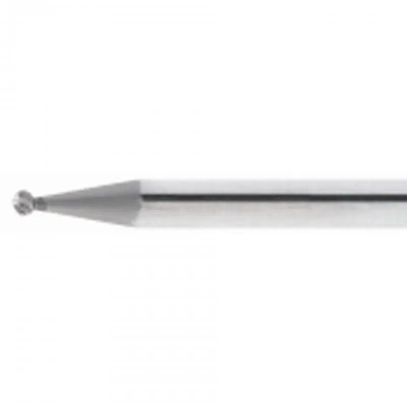 Speciální nabídka - Minifréza LUKAS HSS MF kulová pro nerezovou ocel/ocel 1,6x1,5 mm stopka 3 mm