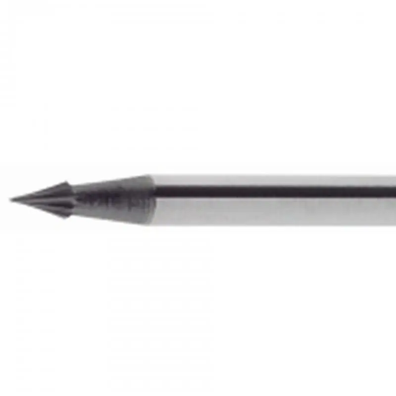 Objednejte nyní - Minifréza LUKAS HSS MF se špičatým kuželem pro nerezovou ocel/ocel 2,3x4 mm stopka 3 mm
