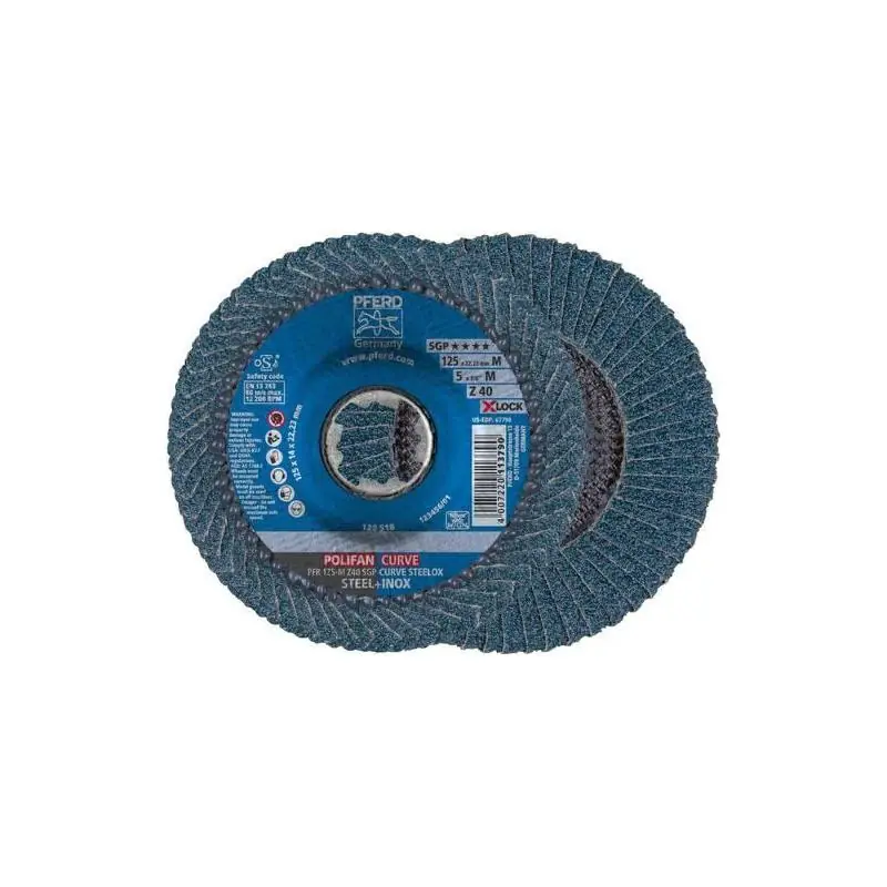 Lamelový brusný kotouč X-LOCK SGP-oblouk 115mm střední zrnitost K40 Pferd 67689033 - Ušetřete nyní