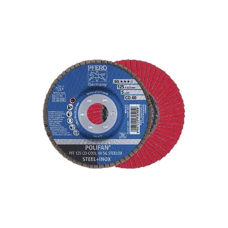 Lamelový brusný kotouč-rovný pr.125 mm CO40 SGP-COOL PFERD - Sleva