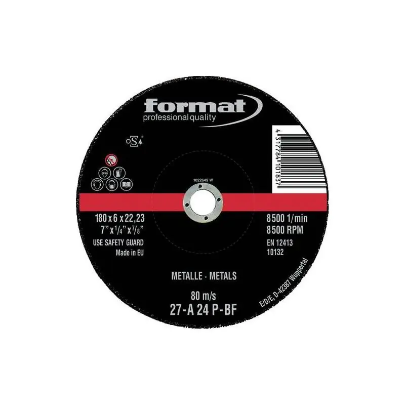 Žádaný produkt - Brusný kotouč ocel/litina 230x8 mm s klikou Format