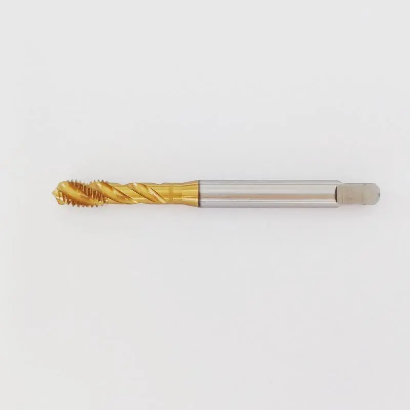 Omezené zásoby | Závitník strojní M10, neprůchozí, se šroubovitou drážkou 35°, ISO1 (5H), HSSE, TiN, VTOOLS