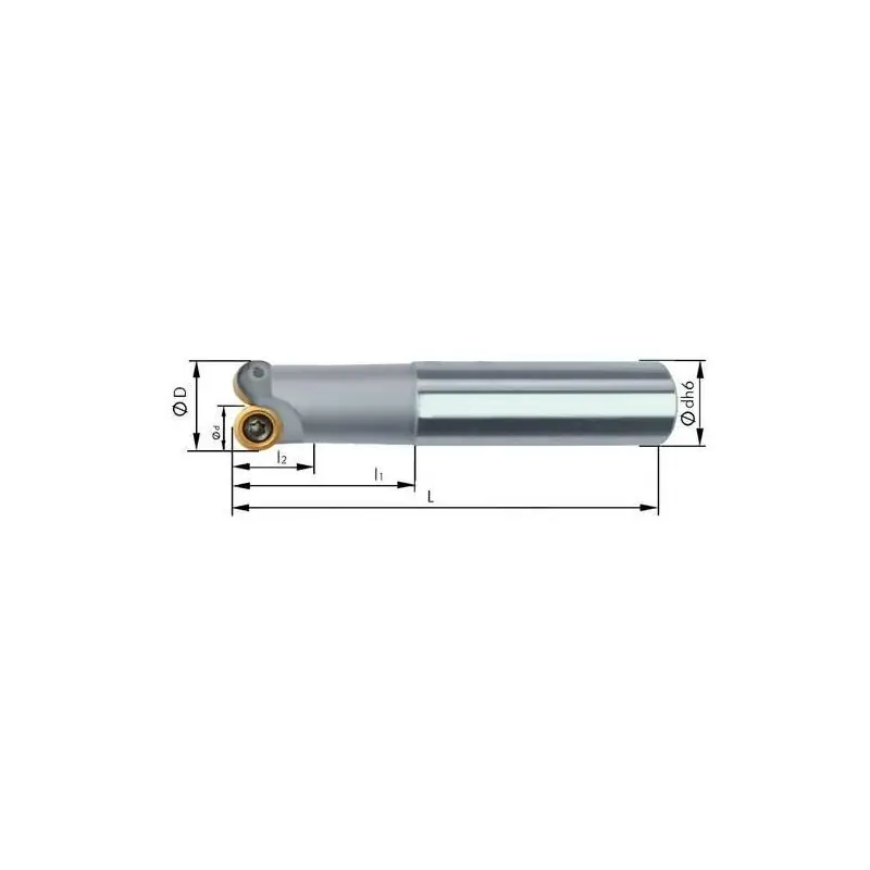 Outlet - Čelní a kopírovací fréza s vnitřním chlazením D 15/ 150 mm Z 2