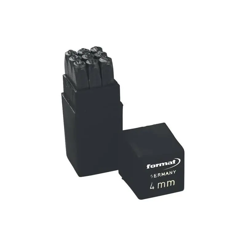 Vysoká kvalita | Sada razníků s číslicemi, výška znaku 5 mm, Format