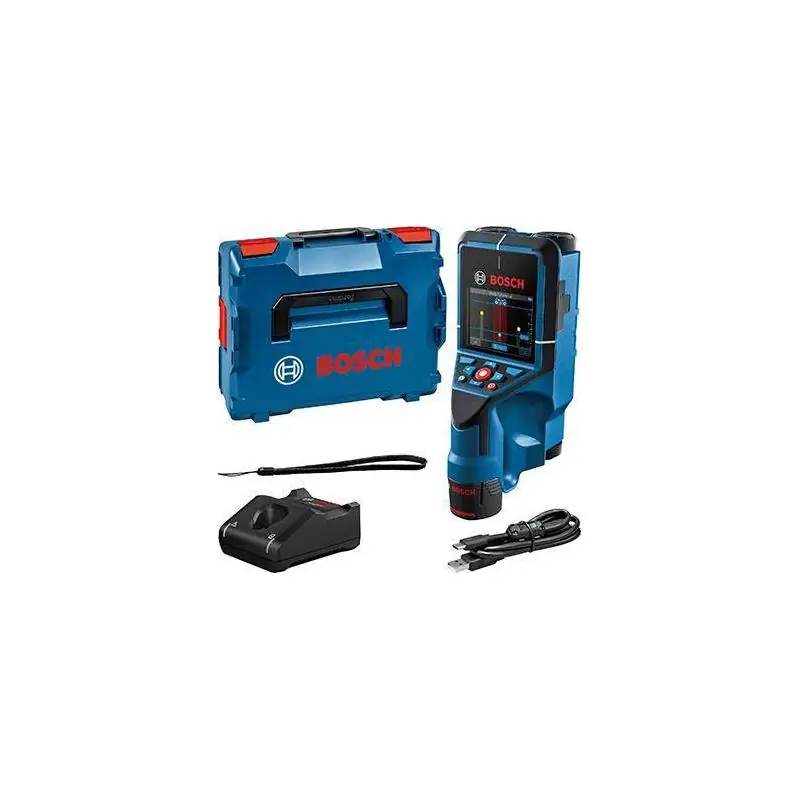 Profesionální kvalita | Lokalizační zařízení BOSCH D-tect 200 C 1 x 12V/2,0 Ah, nabíječka, L-Boxx
