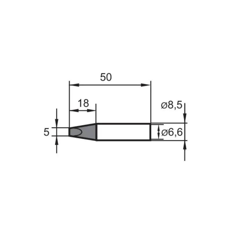 Náhradní pájecí hrot dláto 5,0 mm Ersa SB | Lze objednat