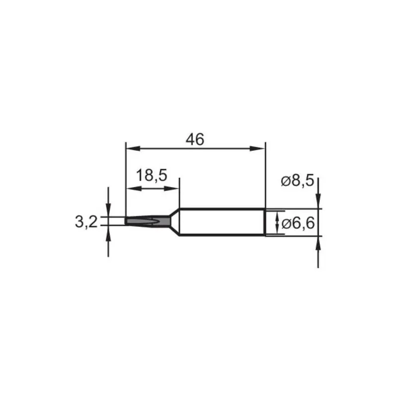 Žádaný produkt - PÁJECÍ HROT DLÁTO 3,2 mm