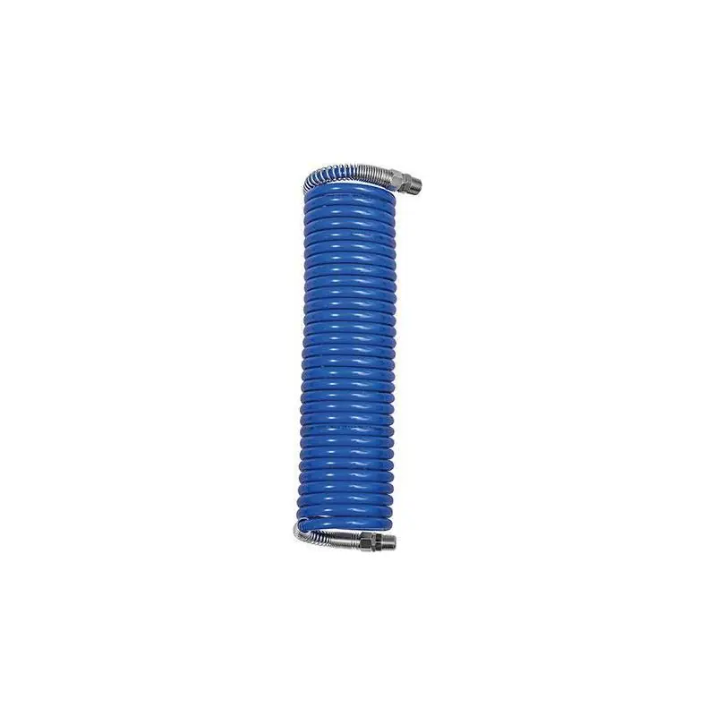 Speciální cena | Spirálová hadice RIEGLER PA modrá, šroubení 3/8" + ochrana proti zalomení, 12x9 mm, 7,5m