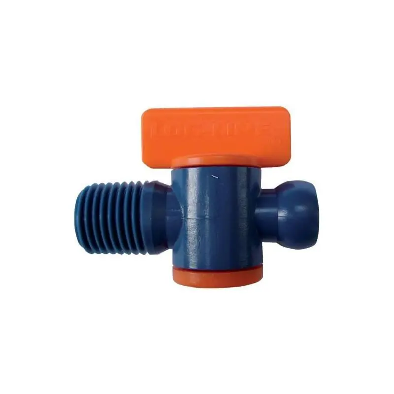 Uzavírací kohout, 2 ks. pro hadice na chladivo 1/4" NPT vnější závit LOC-LINE - Doprodej zásob