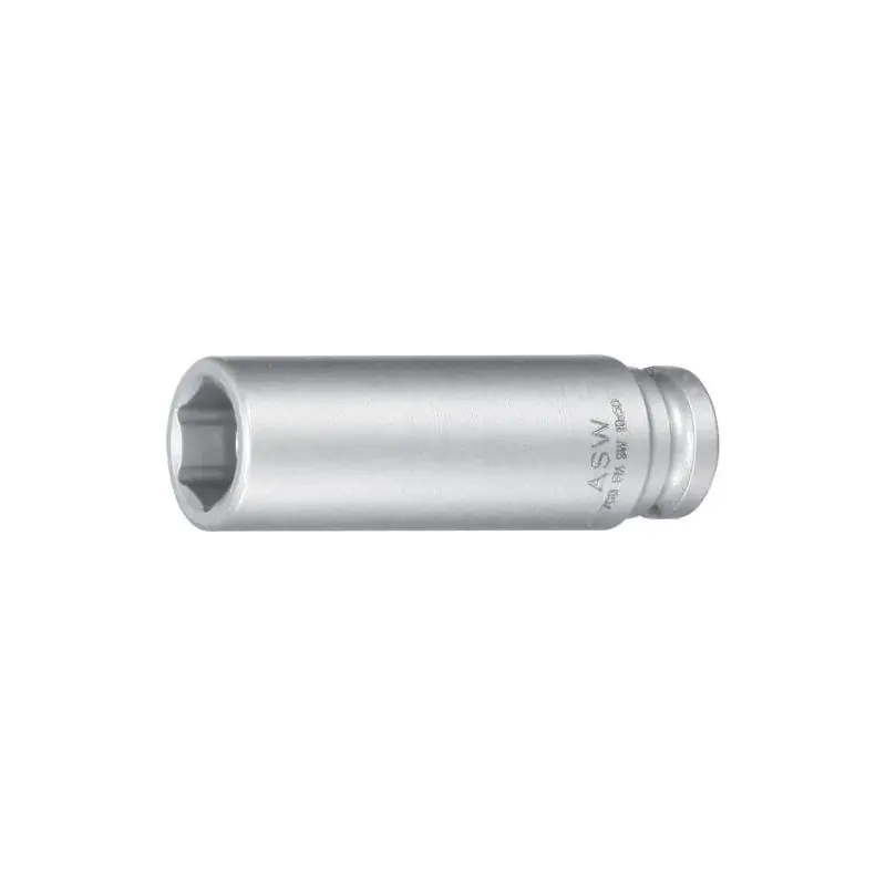 Blesková nabídka | Za tepla kovaný nástrčkový klíč dlouhý, pružinový magnet 1/4" 13mm ASW