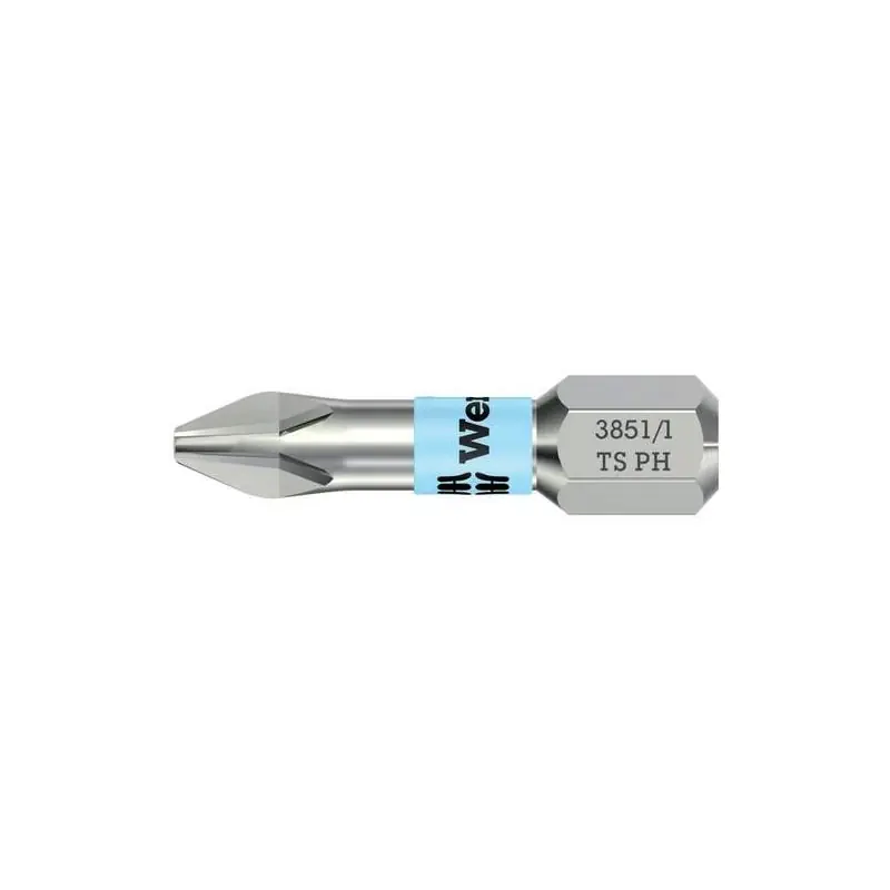 Bestseller - Bit 1/4" DIN 3126 C 6,3 PH 3x25 mm nerez Wera