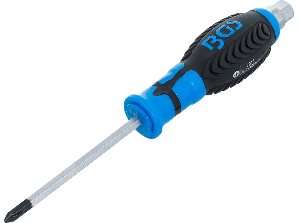 Křížový šroubovák PH2 s vnějším šestihranem, 100 mm, BGS - B7913 | Bezpečná platba