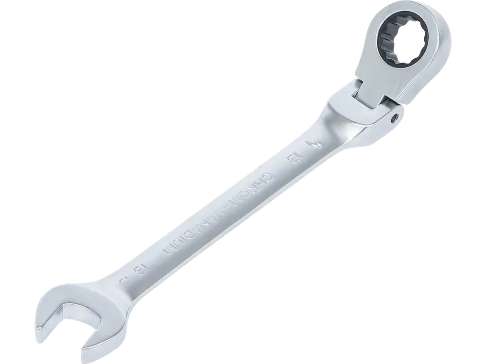 Ráčnový očkoplochý klíč 13 mm s kloubem, BGS - B6713 - Doprodej