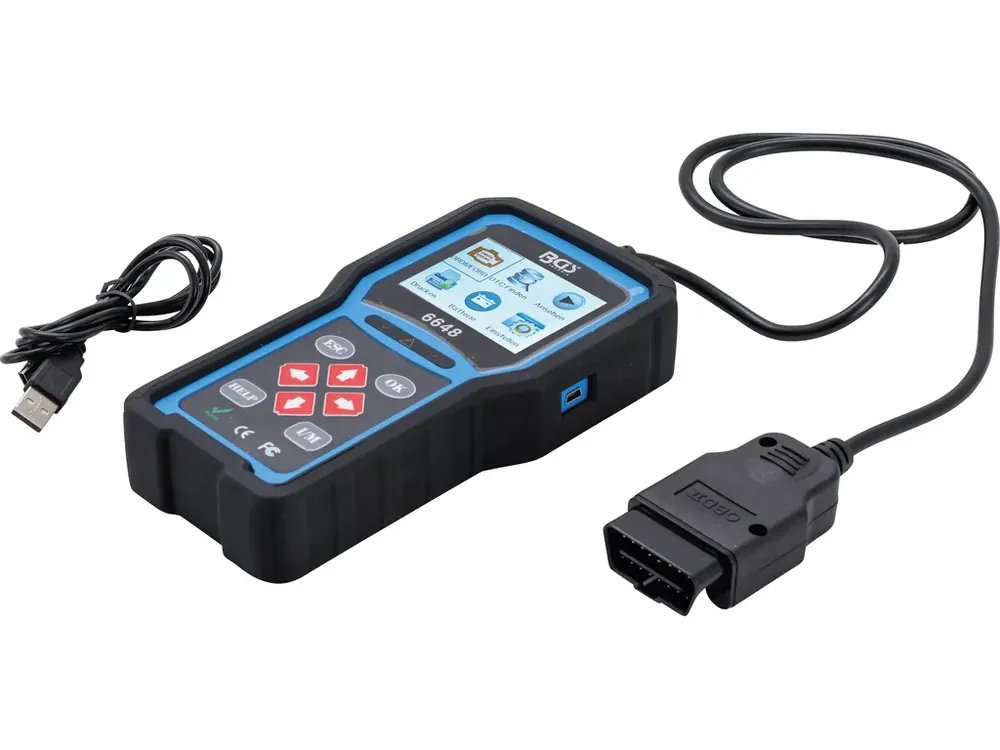 Přístroj pro diagnostiku chyb OBD 2 (EOBD) BGS - B6648 - Prémiová kvalita