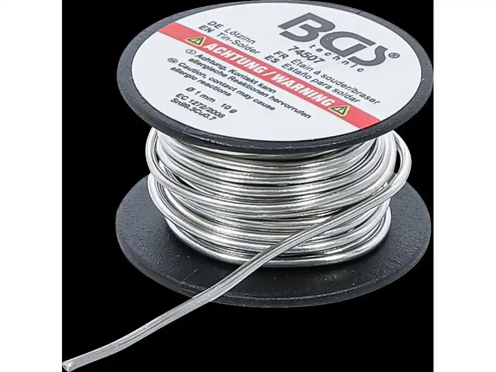 Bezolovnatý pájkový cín v roli Ø 1 mm, 10 g, BGS - B74507 - Ušetřete více