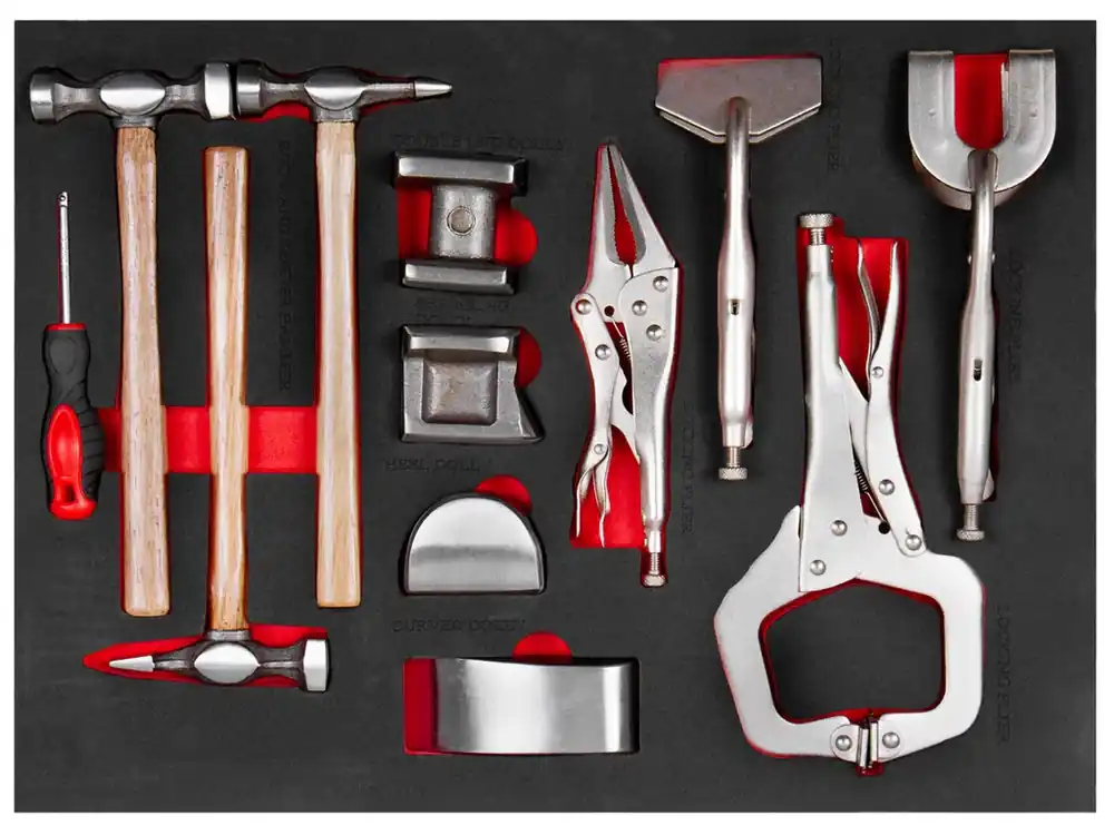 Mezi nejprodávanějšími | Karosářská sada ve výplni do dílenského vozíku, 12 ks - AH2337