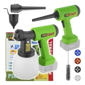 Aku stříkací pistole Procraft PSE22bb s funkcí ofukování (bez baterie a nabíječky) PSE22bb - Snadné objednání