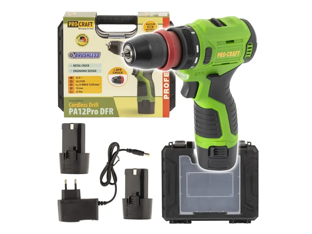 Aku vrtací šroubovák Procraft PA12Pro DFR-2b-c PA12Pro DFR-2b-c - Ušetřete nyní