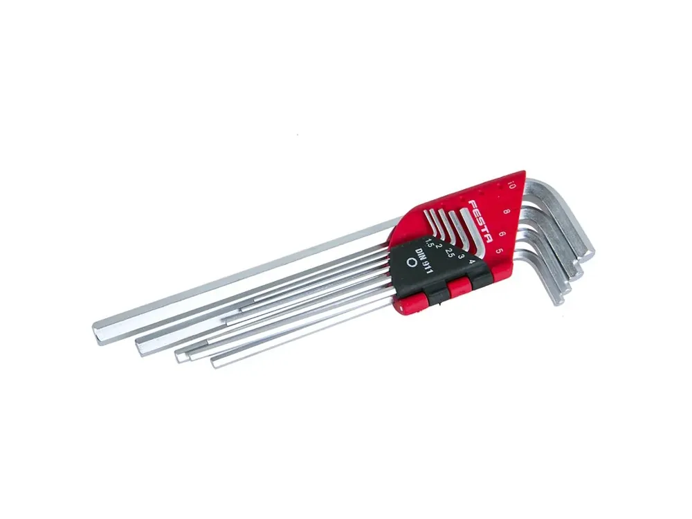 Velmi žádaný produkt - Sada L klíčů inbus FESTA CrV prodloužené 1.5-10mm 9ks