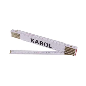 Akční nabídka - Metr skládací 2m KAROL (PROFI,bílý,dřevo)