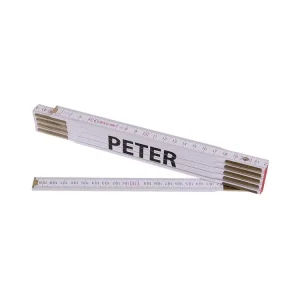Metr skládací 2m PETER (PROFI,bílý,dřevo) - Ušetřete